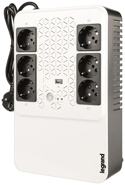 Legrand multimédiás szünetmentes elosztósor 800VA - KEOR-M (4+2)x Schuko kimenet, USB, vonali interaktív 1 Legrand multimédiás szünetmentes elosztósor 800VA - KEOR-M (4+2)x Schuko kimenet, USB, vonali interaktív