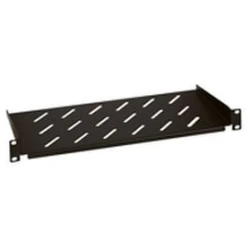 Legrand Rackszekrény polc - (19", 2U, fix, 200 mm mély, 2 ponton rögzíthető, 15kg, Linkeo, Fekete)