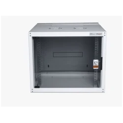 Legrand Rackszekrény - 19" fali kivitel (9U, 495x600x600, szürke,egyrekeszes, üvegajtós, készre szerelt, max.65 kg)
