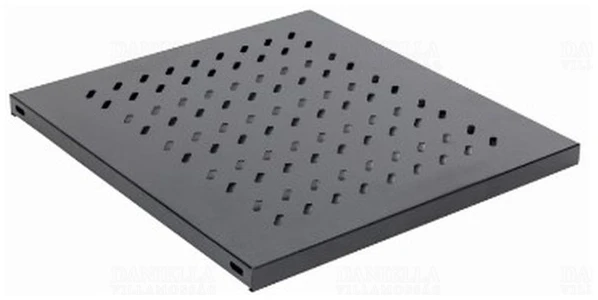 Legrand Rackszekrény polc - 2U-19", 4ponton rögzíthető,állítható, 435mm szél.(1000 mély szekrényekhez),max:50 kg,Fekete)