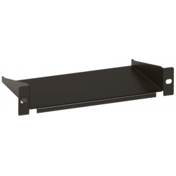Legrand Rackszekrény polc - (10", 1U, fix, 120 mm mély, 2 ponton rögzíthető, 10kg, Linkeo, Fekete)