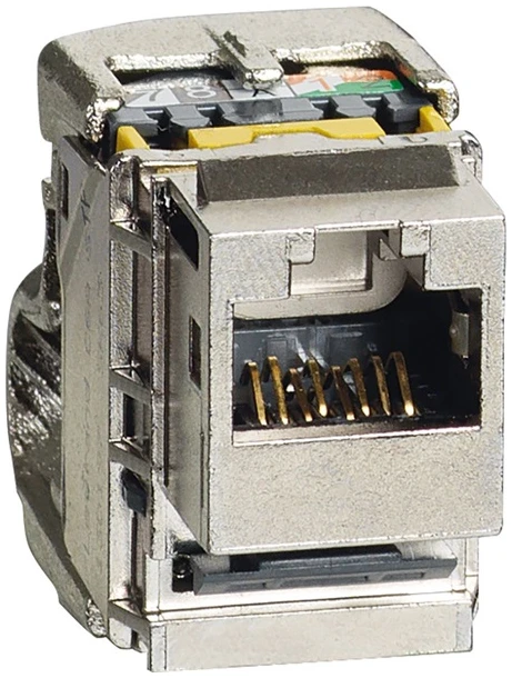 Legrand keystone - Cat6A árnyékolt (STP) LCS2 gyorscsatlakozós 180° 500 Mhz 10Gigabit