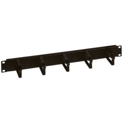 Legrand vízszintes rendezők - 1U, 19", gyűrűs, műanyag, csavaros rögzítés, vízszintes irányú