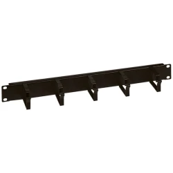 Legrand vízszintes rendezők - 1U, 19", gyűrűs, műanyag, csavaros rögzítés, vízszintes irányú
