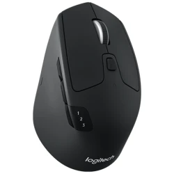 Logitech Egér - M720 Thriatlon (Vezeték nélküli, Bluetooth csatlakozás, 1000 DPI, 8 gomb, fekete)