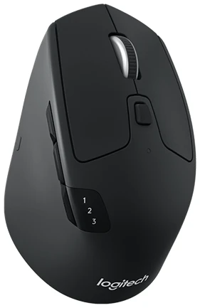 Logitech Egér - M720 Thriatlon (Vezeték nélküli, Bluetooth csatlakozás, 1000 DPI, 8 gomb, fekete)