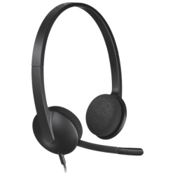 Logitech Fejhallgató - H340 Headset (USB, mikrofon, fekete)