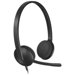 Logitech Fejhallgató - H340 Headset (USB, mikrofon, fekete)
