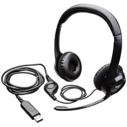 Logitech Fejhallgató - H390 Headset (USB, mikrofon, fekete)