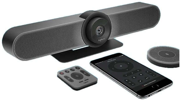 Logitech Webkamera - MeetUp (3840x2160 képpont, 120°-os látótér, mikrofon, 4K Ultra HD, fekete)