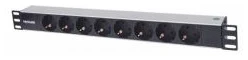 Manhattan elosztó - 19" 1U Rackmount elosztó, 8 aljzat, LED fény, 1.6m 1 Manhattan elosztó - 19" 1U Rackmount elosztó, 8 aljzat, LED fény, 1.6m