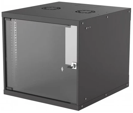 Manhattan Rackszekrény - 19" fali kivitel (9U, 560 (L) x 540 (W) x 487 (H) mm, IP20, Flatpack, Fekete)