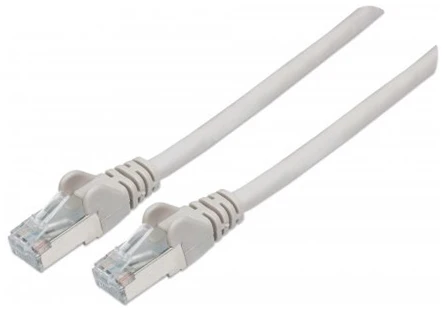 Manhattan Kábel - S/FTP Patch (RJ45 to RJ45, Cat6A 500Mhz, LSOH, 100% réz, 3m, 10Gbit, Szürke)