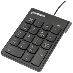 Manhattan Numerikus billentyűzet - USB , Fekete