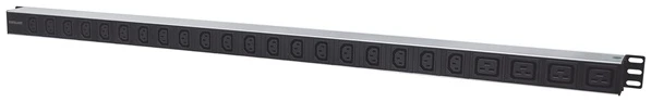Manhattan elosztó - 19" 1U Rackmount elosztó, 20db C13 & 4db Output C19, 2m eltávolítható kábel 1 Manhattan elosztó - 19" 1U Rackmount elosztó, 20db C13 & 4db Output C19, 2m eltávolítható kábel
