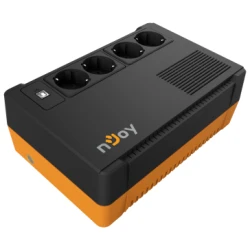 NJOY Szünetmentes 600VA - Soter 600 (4 Schuko kimenet, USB, AVR, line-interaktív, fekete)