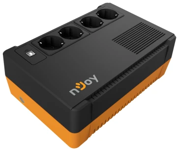NJOY Szünetmentes  600VA - Soter 600 (4 Schuko kimenet, USB, AVR, line-interaktív, fekete)
