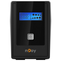 NJOY Szünetmentes  850VA - Cadu 850 (2 Schuko, line-interaktív, USB menedzsment, RJ11/45 vonalvédelem(1Gb/s), fekete)