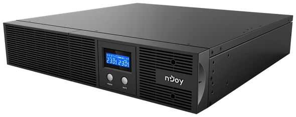 NJOY Szünetmentes 2200VA - Argus 2200 (4 IEC C13, line-interaktív, RJ45, RS232, USB, szoftver, LCD kijelző, 2U rack)