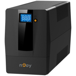 NJOY Szünetmentes  800VA - Horus Plus 800 (2 Schuko, line-interaktív, RJ11 védelem, USB, szoftver, LCD kijelző, fekete)