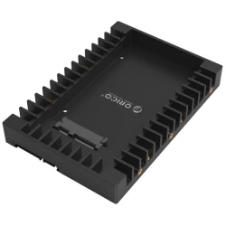 Orico Beépítő keret - 1125SS-V1-BK/34/ (2,5" -> 3,5" SATA3 HDD/SSD, 9,5-12,5mm, Max.: 4TB, fekete)
