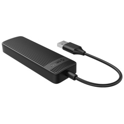 Orico USB2.0 Hub - FL02-BK (4 port, Bemenet: USB-A, Kimenet: 4xUSB-A, fekete)