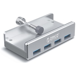 Orico USB3.0 Hub - MH4PU-SV /161/(4 port, Bemenet: USB-A, Kimenet: 4xUSB-A, rögzíthető, ezüst)