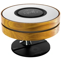 Promate Asztali lámpa, hangszóró - MIRTH (3in1, BT v5.0, 10W, LED lámpa, wireless töltő, digitális óra)