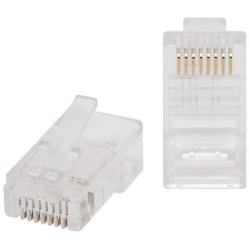 RJ45 Cat5 csatlakozó UTP patch kábelre, 100db/csomag