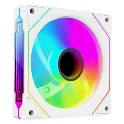 Rampage Cooler 12cm - 7C-120BR (max 21,2 dBA, Reverse, 65,41 m3/h, ház hűtésre, A-RGB LED, fehér)