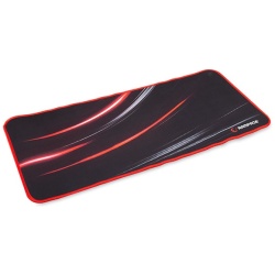 Rampage Egérpad - 300272 (300x700x3mm; fekete-vörös, vörös szegés)