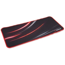 Rampage Egérpad - 300272 (300x700x3mm; fekete-vörös, vörös szegés)