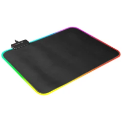 Rampage Egérpad - MP-21 (252*328*3mm; fekete, RGB LED)