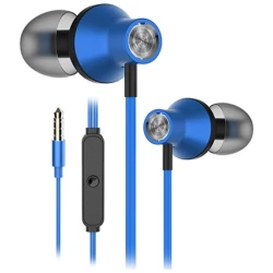 Snopy Fülhallgató - SN-J19 Blue (mikrofon, 3.5mm TRRS jack, 1.2m kábel, kék)