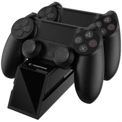 Rampage Gamepad töltő - RP-PS4 (dokkoló 2x PS4 kontroller töltéséhez, fekete)