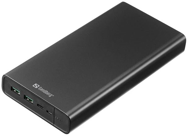 Sandberg Akkubank - Powerbank USB-C PD 100W 38400 (Bemenet: USB-C, Kimenet: 2xUSB-A+USB-C)