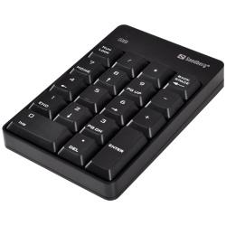 Sandberg Billentyűzet Vezeték Nélküli - Wireless Numeric Keypad 2 (numerikus billentyűzet; fekete)