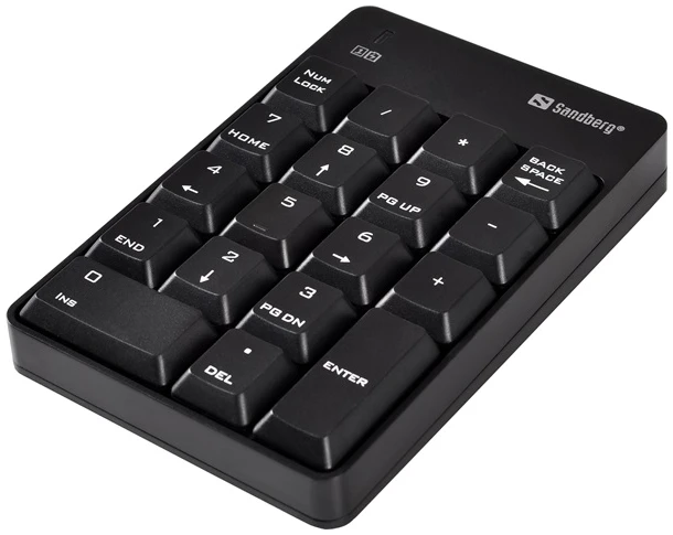 Sandberg Billentyűzet Vezeték Nélküli - Wireless Numeric Keypad 2 (numerikus billentyűzet; fekete) 1 Sandberg Billentyűzet Vezeték Nélküli - Wireless Numeric Keypad 2 (numerikus billentyűzet; fekete)