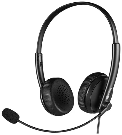 Sandberg Fejhallgató - 2in1 Office Headset Jack+USB (mikrofon; USB+Jack; hangerő szabályzó; 1,5m kábel; fekete) 1 Sandberg Fejhallgató - 2in1 Office Headset Jack+USB (mikrofon; USB+Jack; hangerő szabályzó; 1,5m kábel; fekete)