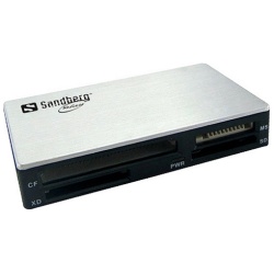 Sandberg Kártyaolvasó - Multi Card Reader USB3.0 (ezüst-fekete; USB3.0; SD;SDHC;XD;MS;CF)