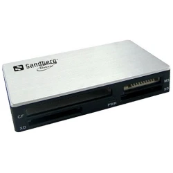 Sandberg Kártyaolvasó - Multi Card Reader USB3.0 (ezüst-fekete; USB3.0; SD;SDHC;XD;MS;CF)