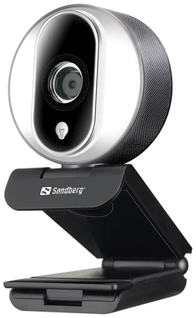 Sandberg Webkamera - Streamer USB Webcam Pro (1920x1080 képpont, 2 Megapixel, 1080p/30 FPS; USB 2.0, mikrofon)