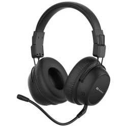 Sandberg Wireless Fejhallgató - Bluetooth Headset ANC FlexMic (Bluetooth, hajlítható mikrofon, fekete)