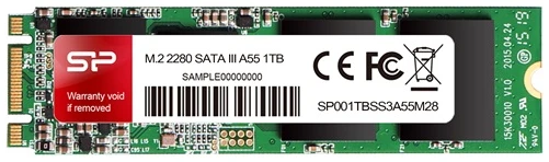 Silicon Power SSD - 256GB A55 (MLC, r:560 MB/s; w:530 MB/s, M.2 SATA)