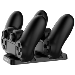 Snopy Gamepad töltő - SG-PS4 (dokkoló 2x PS4 kontroller töltéséhez, fekete)