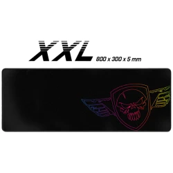 Spirit of Gamer Egérpad - Darkskull Mouse Pad - Ultra King Size (800 x 300 x 5mm; varrott szélek; fekete)