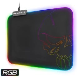 Spirit of Gamer Egérpad - RGB Medium (RGB háttérvilágítás, 350 x 255 x 3mm; fekete)