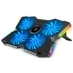Spirit of Gamer Notebook Hűtőpad 17"-ig - AIRBLADE 500 RGB (25dB; 4x12cm, RGB, 2xUSB2.0)