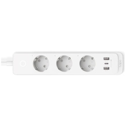 TP-Link Okos Elosztósor - Tapo P300 (230V-10A; 2,4GHz; BT; 3x külön kapcsolható aljzat; 1,5m kábel; 2xUSB; 1xUSB-C)