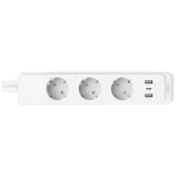 TP-Link Okos Elosztósor - Tapo P300 (230V-10A; 2,4GHz; BT; 3x külön kapcsolható aljzat; 1,5m kábel; 2xUSB; 1xUSB-C)